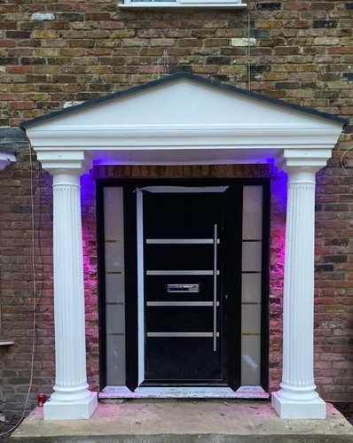Door entrance canopy columns - door,