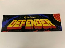 Defender arcade marquee panel