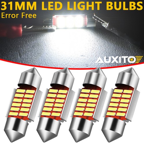 Auxito 4pcs 31mm 12smd led - 31mm, car