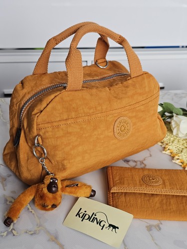 Kipling orange handbag with - handbag,