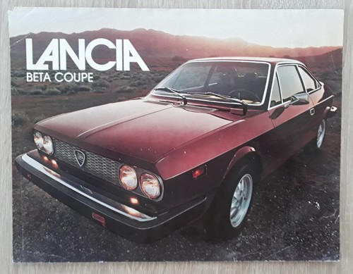 Lancia beta coupe - coupe, brochure