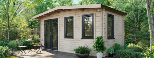 44mm cabin power chalet log - cabin,