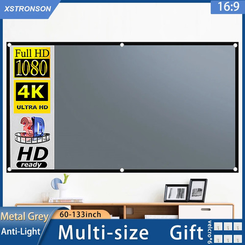 Projector screen metal - screen, 16:9