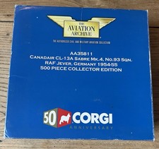 CORGI AVIATION AA35811 CANADAIR SABRE RAF JEVER GERMANY COLLECTOR'S EDTN. BNIB