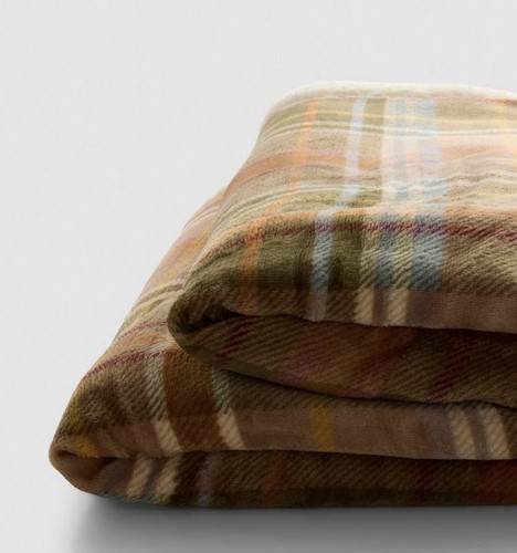 Primark autumnal tartan borg - autumnal,