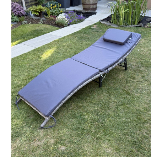 Outsunny foldable grey wicker - outsunny,