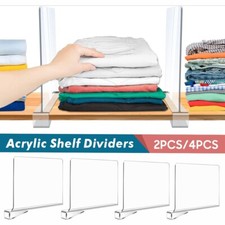 Clear Acrylic Shelf Dividers