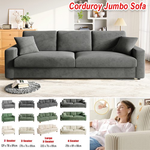 Seater corduroy sofa - 4,