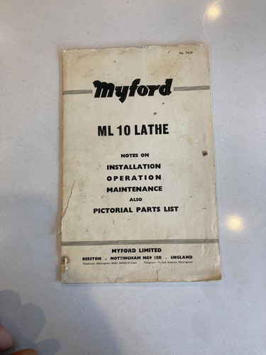 Ml10 lathe manual operation - ml10,