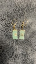 9ct Gold Jade Drop Earrings