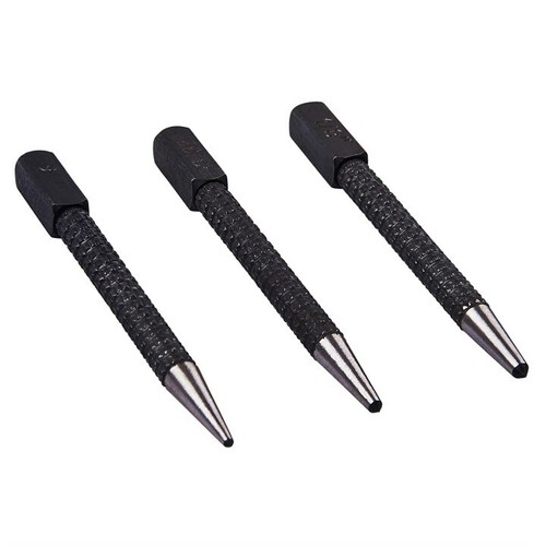 Steel centre punch set - steel,