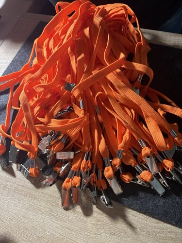 Bundle orange lanyards with - bundle, of