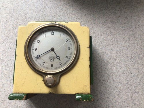 Antique yellow clock - antique,