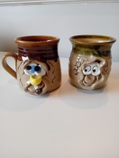 Vintage 2 Pretty Ugly  Pottery