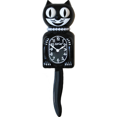 Lady kit cat clock with - kit-cat,