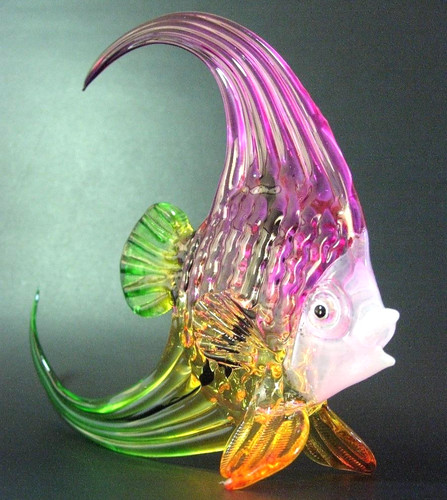 Large blown glass - blown, fish