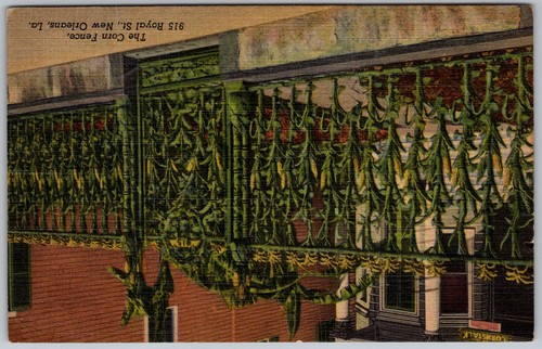 Vtg linen postcard wrought - postcard,