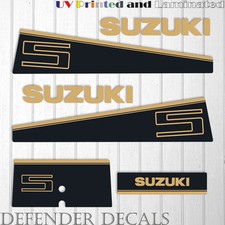 Suzuki 5 hp DT5 2 stroke outboard engine decal sticker set kit reproduction 5HP