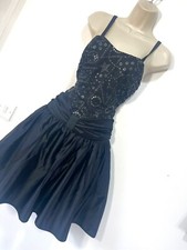 Black dress satin 80s