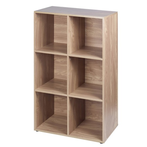 Cube oak modular bookcase - 6,