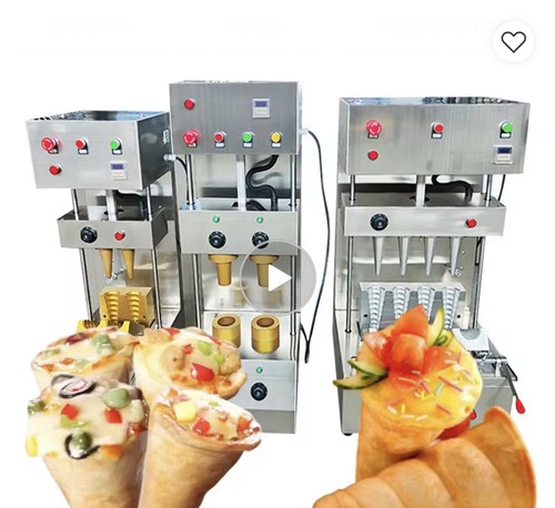 Cone pizza machine oben and - cone,