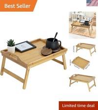 Bamboo bed table tray - bed,