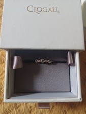 Clogau Gold Triple Topaz Tree Of Life Clover Ring Size P-discontinued