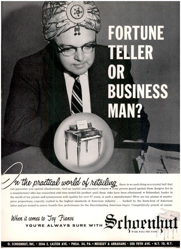 1959 paper schoenhut toy - ad,