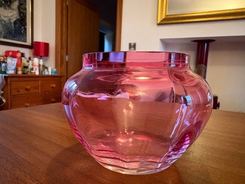 Cranberry glass flower - cranberry,