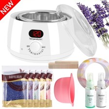 Waxing Kit Wax Heater Warmer Pot Machine Depilatory 5*Wax Bean Body Hair Removal