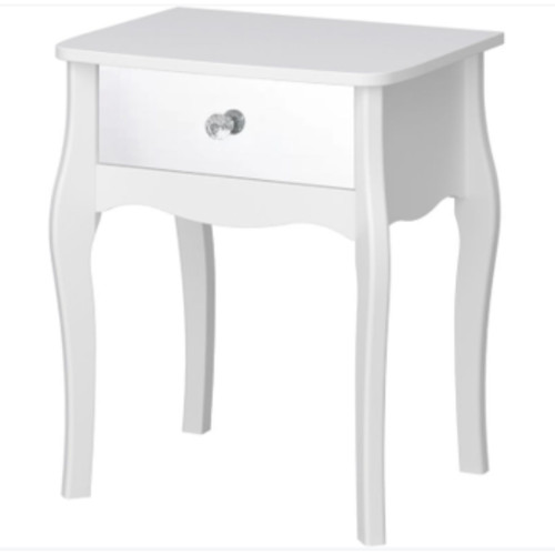 White bedside side table - bedside/side, table/