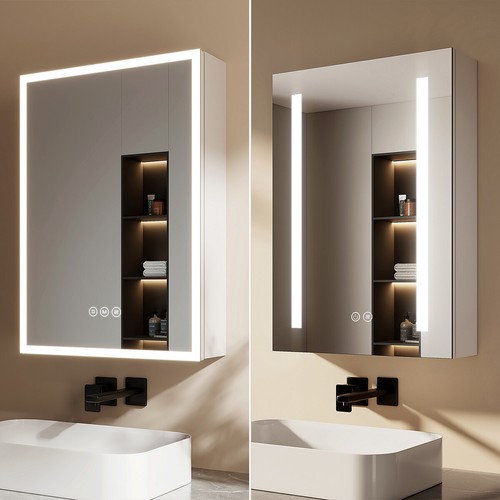 Bathroom cabinet mirror led - cabinet,