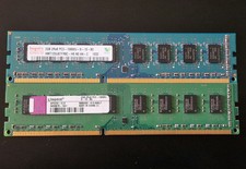 2 sticks of 2GB Kingston And Hynix DDR3 2Rx8 PC3-10600U RAM Memory
