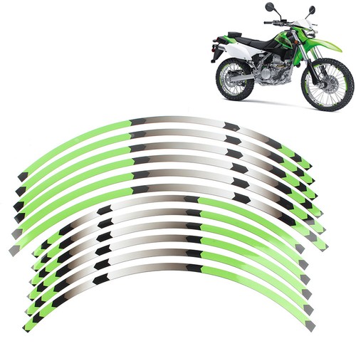 Green rim wheel stripes - wheel,