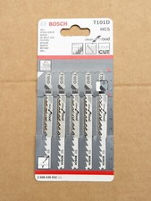 BOSCH Clean Cut Jigsaw Blades For Wood (T101D) PACK OF 5