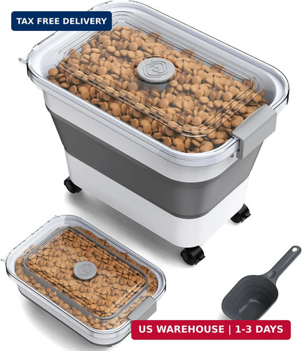 Dog food storage container - dog,
