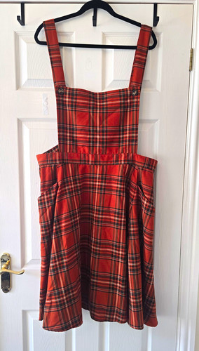 Hell bunny orange check - bunny,