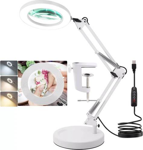 10x magnifier glass led - led, desk