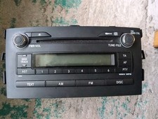 2008 TOYOTA AURIS RADIO CD WMA MP3 PLAYER HEAD UNIT 86120-1A230