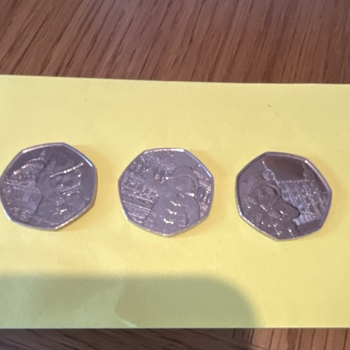 50p coins paddington - uk,