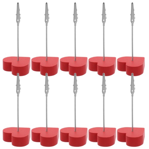 10pcs reusable red wooden - 10pcs,