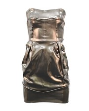 Dolce and Gabbana Bustier Dress in Silver Dress