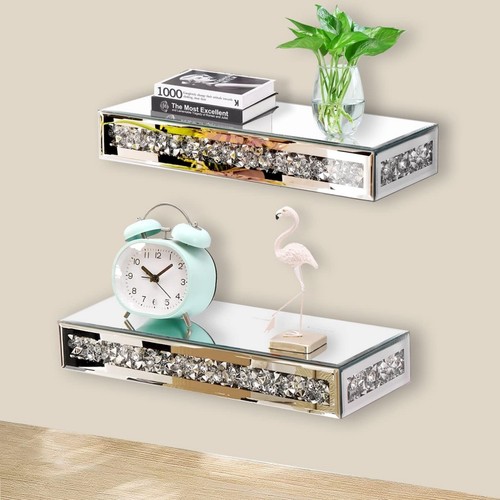 Mirrored floating shelves - floating,