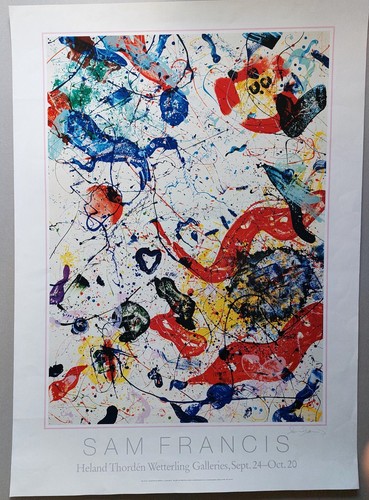 Sam francis signed exhibition - francis,
