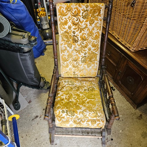Antique rocking chair with - chair,