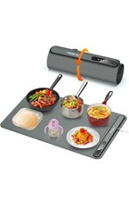 iTRUSOU Roll-Up Electric Food Warmer Tray 3 Heat Levels Silicone Mat 250W