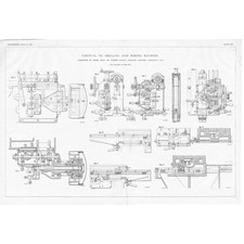 Pratt & Whitney Connecticut Jig Drilling & Boring Machine 2x Vintage Prints 1927