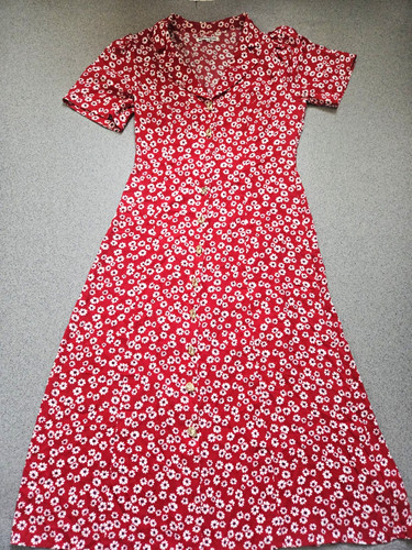 Reformation red white floral - red,