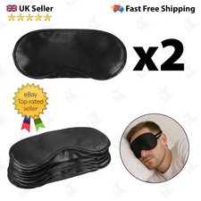 2x Soft Eye Mask sleep Light Blocking Blindfold Cover Eye Sleeping mask