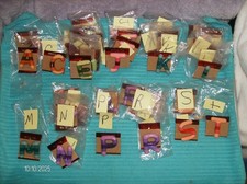 38 PC COLORED INITIAL PIN